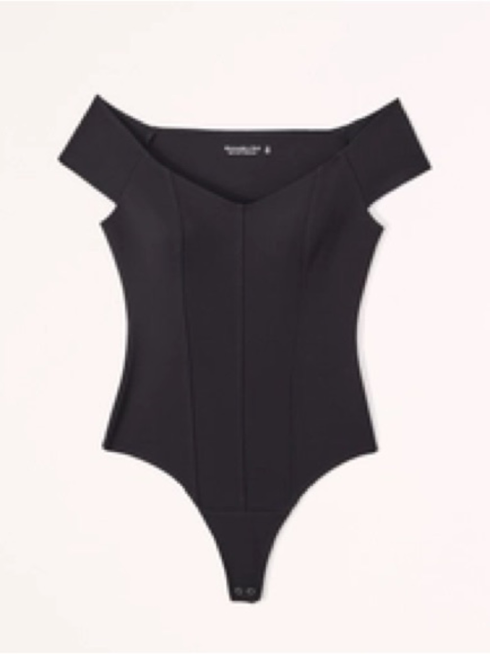 Abercrombie & Fitch Black Off-the-Shoulder Bodysuit
